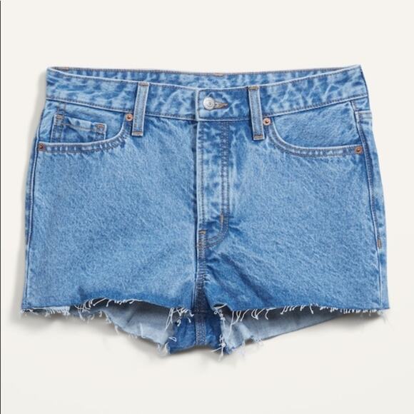 Old Navy High Waisted O.G. straight button fly cut off Jean shorts - Picture 6 of 12